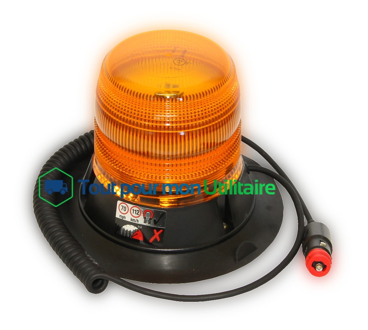 Gyrophare orange à LED classe 1 Magnétique
